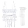 Luxury Transparent Half Cup Lace Bra and thong Set - Image 4