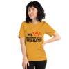 My Heart belongs to bass player Unisex Short Sleeve T-shirt - Image 3
