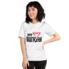 My Heart belongs to bass player Unisex Short Sleeve T-shirt - Image 5