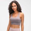 Naked-feel Fabric Anti-sweat Pro Training Yoga Fitness Bras - Image 4