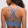 Naked-feel Fabric Anti-sweat Pro Training Yoga Fitness Bras - Image 3