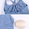 Naked-feel Fabric Anti-sweat Pro Training Yoga Fitness Bras - Image 6