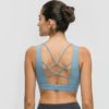 Naked-feel Fabric Plain Bodybuilding Sports Bras - Image 6