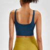 Naked-feel Padded Athletic Running Fitness Sport Crop Tops - Image 5