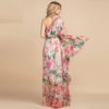 Off shoulder Floral Print Loose Maxi Dress - Image 6