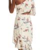One Shoulder Floral Printed Cut Out Beach Dress - Image 5