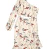 One Shoulder Floral Printed Cut Out Beach Dress - Image 6