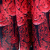 Peacock Print Jewel Neck Chiffon Maxi Dresses - Image 4