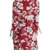 Printed Polyester Lace Up Beach Dress - Image 3