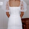 Puff Sleeve Square Neck Sexy Bodycon Dress - Image 2