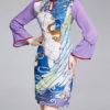 Bodycon Print Long Sleeve Dress - Image 4