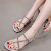 Rhinestones Chic Thong Toe Flat Sandals
