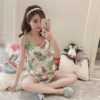 Round Neck Printed Sleeveless Casual Slings Sleepwear - Image 3