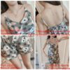 Round Neck Printed Sleeveless Casual Slings Sleepwear - Image 5