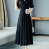Ruffles Short Sleeves V Neck Chiffon Long Maxi Dress - Image 10