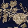 Runway Designer Gold Line Embroidery Short Sleeve Peter Pan Collar Vintage Dress - Image 6