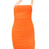 Sexy Bodycon Strapless Sleeveless Ruched Dress - Image 2