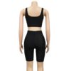 Sexy Crop Tops And Biker Shorts Sets Bodycon Sportswear - Image 11