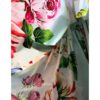 Sexy Off Shoulder Custom Button Flower Print Runway Cotton Short Dress - Image 6