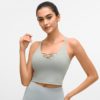 Sexy Plain Fitness Workout Crop Tops