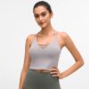 Sexy Plain Fitness Workout Crop Tops - Image 3