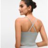 Sexy Plain Fitness Workout Crop Tops - Image 4