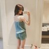 Sexy Satin Lace Sleeveless Top and Shorts Sleepwear - Image 2