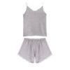 Sexy Satin Lace Sleeveless Top and Shorts Sleepwear - Image 4