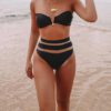 Sexy Strapless Top Banded Bottoms Swimsuit - Image 2