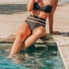 Sexy Strapless Top Banded Bottoms Swimsuit - Image 4