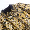 Short Sleeve Golden Totem Print High Waist Party Vintage Dress - Image 5