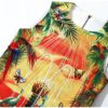Sleeveless O-Neck Luxurious Beading Animal and Plant Print Mini Dress - Image 4