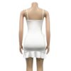 Spaghetti Strap Ruffle Backless Lace Up Sexy Nightclub Party Mini Dress - Image 8