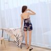 Stain Lace Floral Sling Silk Two Piece Sleepwear - Image 10