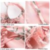 Stain Lace Floral Sling Silk Two Piece Sleepwear - Image 4