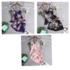 Stain Lace Floral Sling Silk Two Piece Sleepwear - Image 7