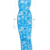 Strapless Backless Tie Dye Sexy Maxi Dresses - Image 3