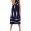 Straps Neck Stripes Chiffon Beach Dress - Image 2