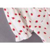 Strawberry Print V-Neck Short Sleeve Blouse - Image 5