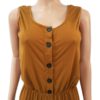 Streetwear Fashion O-Neck Button Pleated Bandage Vest One Piece Outfits - Image 5