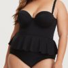 Sweetheart Neckline Plus Size One Piece Swimsuit