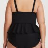 Sweetheart Neckline Plus Size One Piece Swimsuit - Image 2