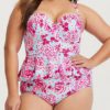 Sweetheart Neckline Plus Size One Piece Swimsuit - Image 4