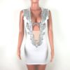 Unique Design Lace Sexy Deep V-neck Hollow Out Bandage Nightclub Party Dress - Image 16
