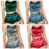 Velvet Crop Tops and Panty Sexy Sleepwear - Image 10
