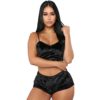 Velvet Crop Tops and Panty Sexy Sleepwear - Image 5