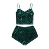 Velvet Crop Tops and Panty Sexy Sleepwear - Image 9