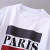 Vintage paris letter print o-neck punk tops - Image 3
