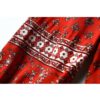 Vintage Floral Print Lace-Up O-Neck Blouses - Image 4