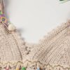 Vintage chic fashion floral embroidery sleeveless crop tops - Image 10